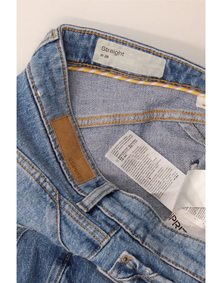 ESPRIT Jean Droit Femme W26 L26 Bleu Coton