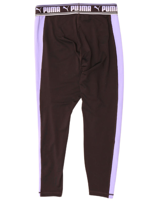 Puma Legging graphique pour femme UK 16 Large Noir Colorblock Polyester