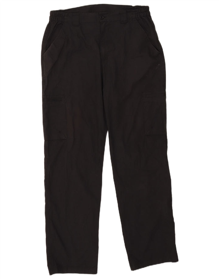 Mountain Warehouse Pantalon cargo droit pour homme W34 L32 Noir Polyester