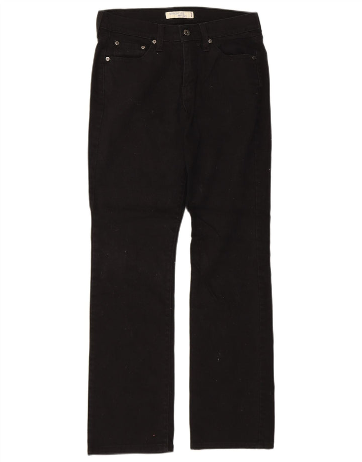 LEVI'S Womens 505 Straight Jeans US 6 Medium W30 L30 Black Cotton