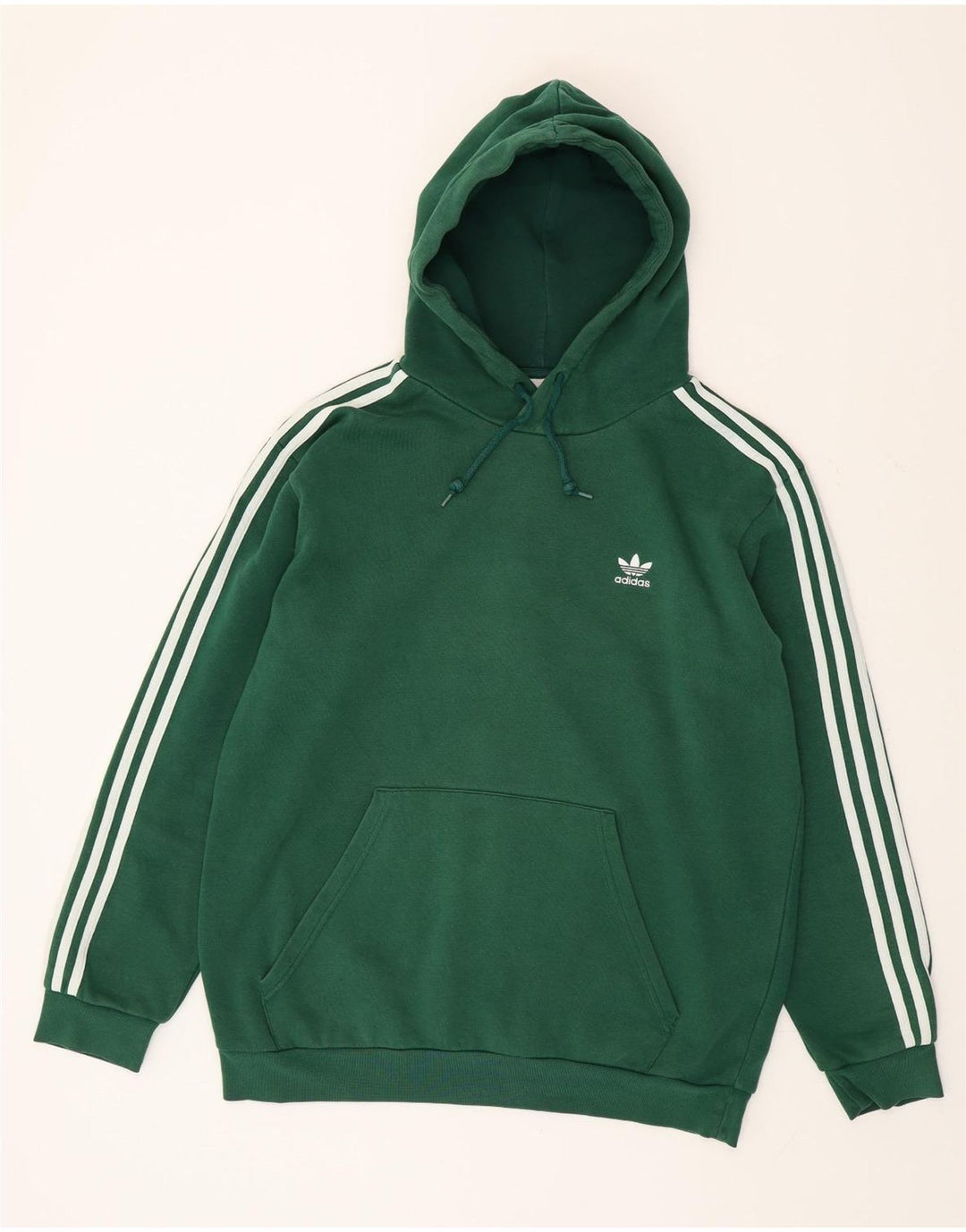 Adidas Pull à capuche pour homme Grand coton vert