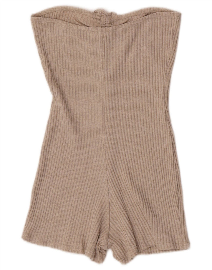 Zara Combishort sans bretelles pour femme UK 14 Large Beige