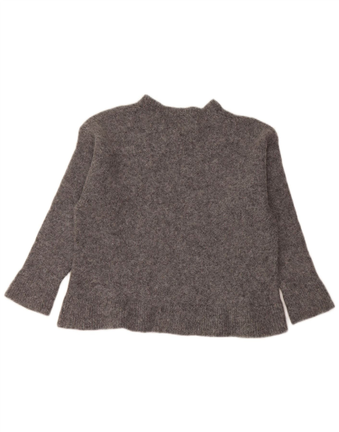 Calvin Klein Pull à col rond pour fille 9-10 ans Large Gris Polyamide