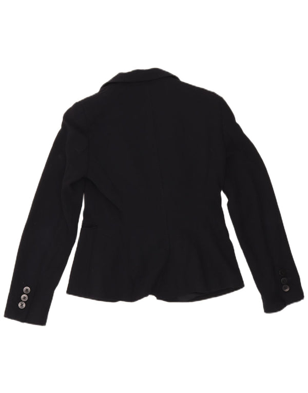 Emporio Armani Veste blazer à 2 boutons pour femme UK 8 Small Bleu marine