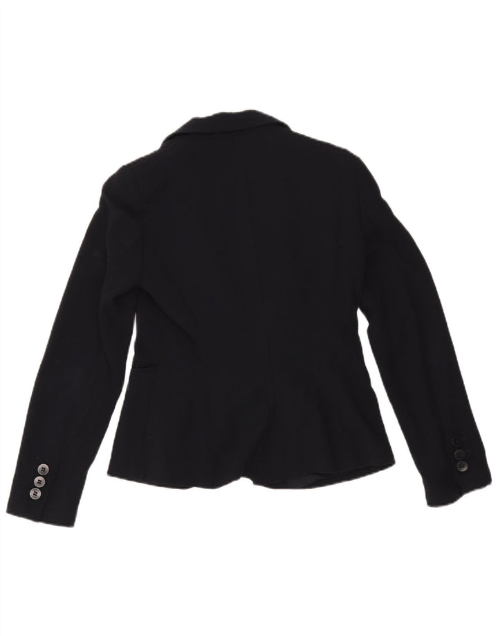 Emporio Armani Veste blazer à 2 boutons pour femme UK 8 Small Bleu marine