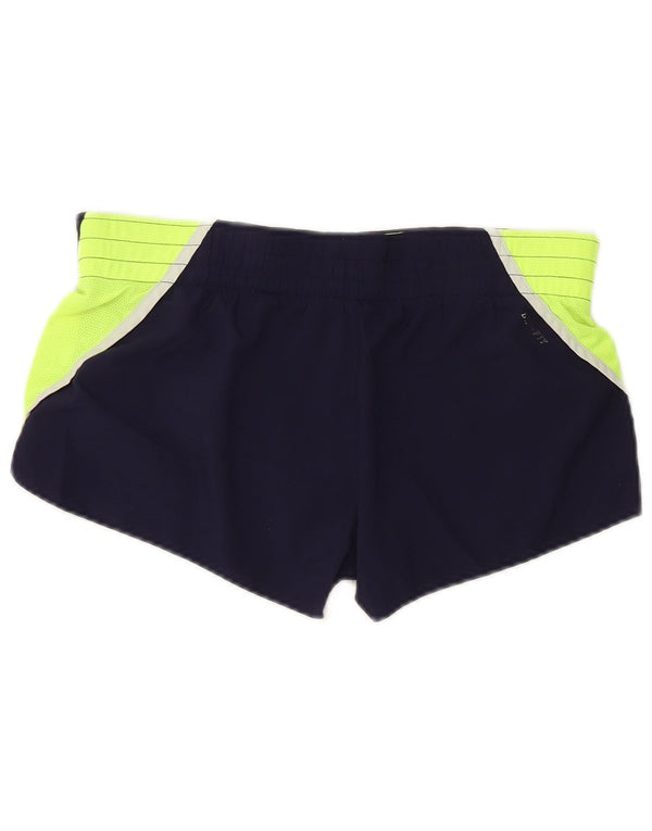 Nike Short de sport régulier pour femme UK 14 Medium Bleu marine Colourblock Sports