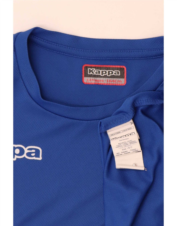 Kappa T-Shirt Graphique Garçon 13-14 ans Bleu Polyester