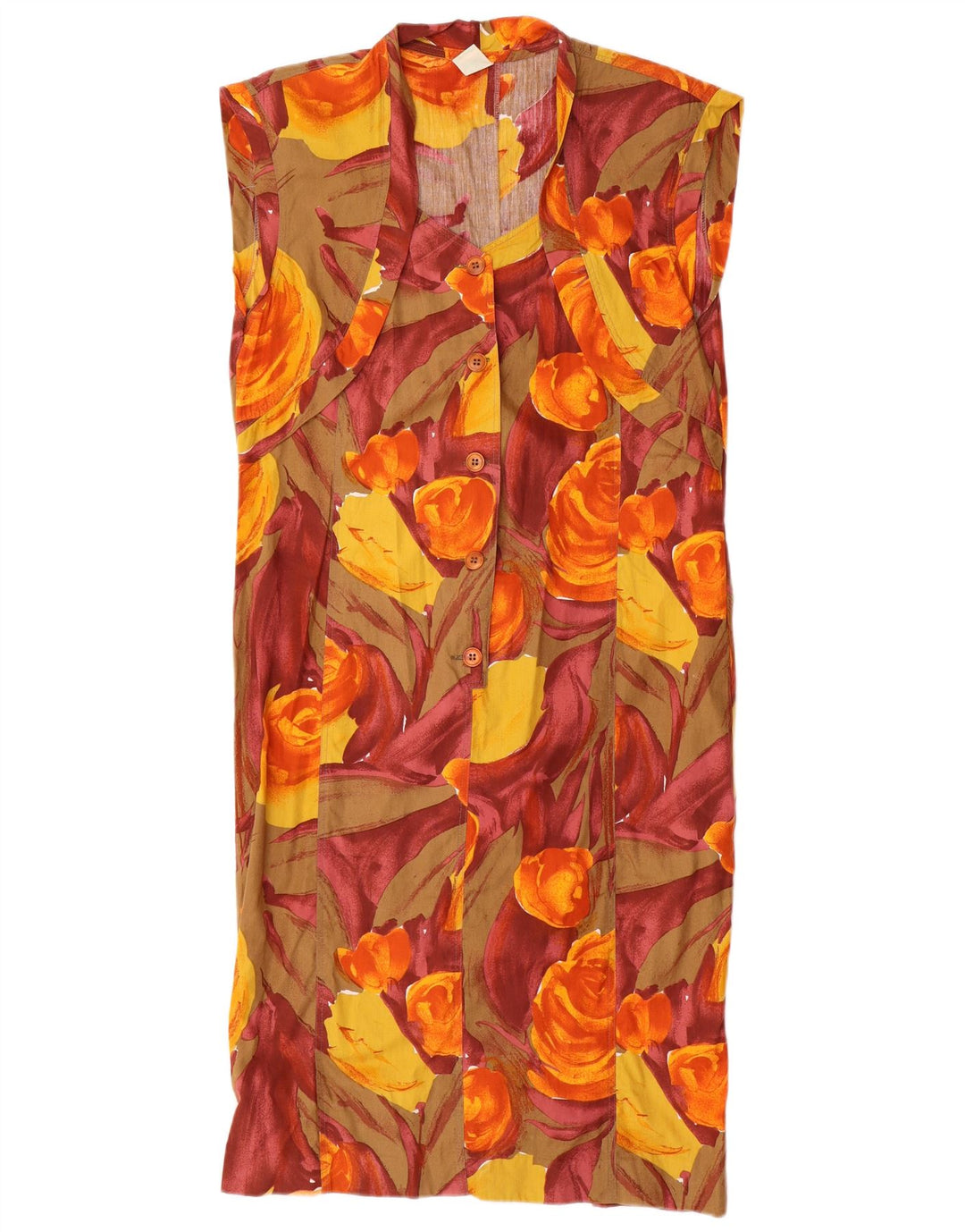 robe droite sans manches vintage pour femmes IT 44 Floral multicolore moyen