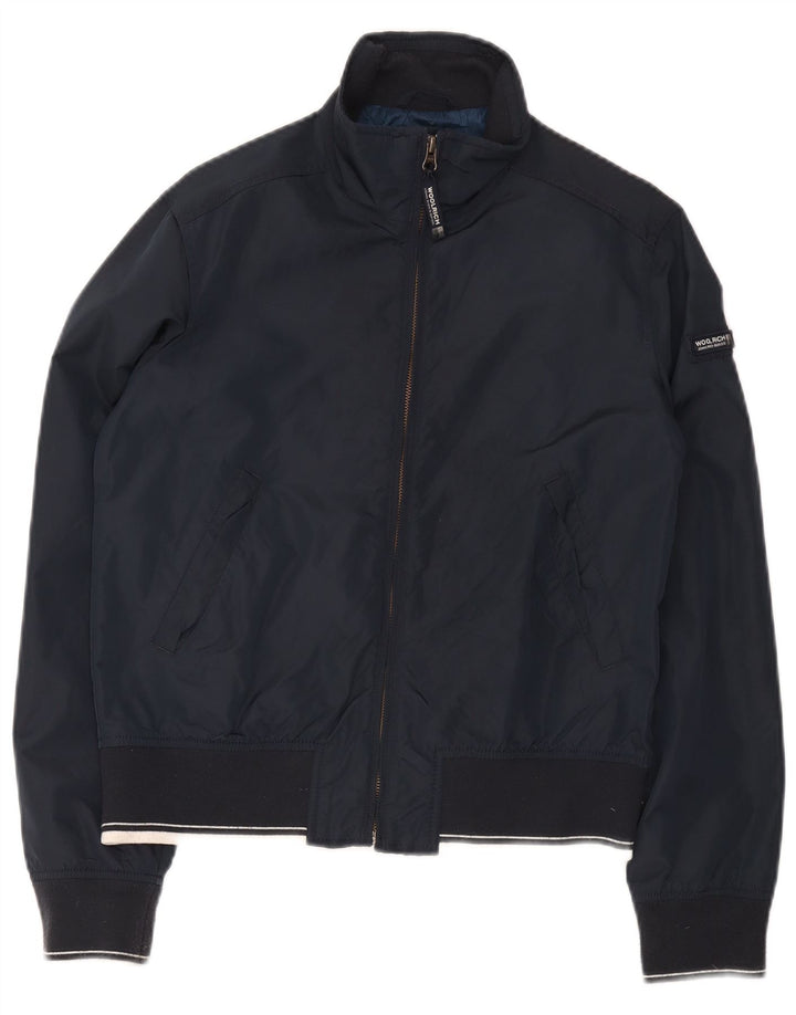 Woolrich Bomber Jacket Garçon 13-14 ans Bleu Marine Nylon