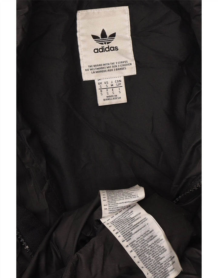 ADIDAS Gilet rembourré pour femme UK 10 Small Noir Polyester