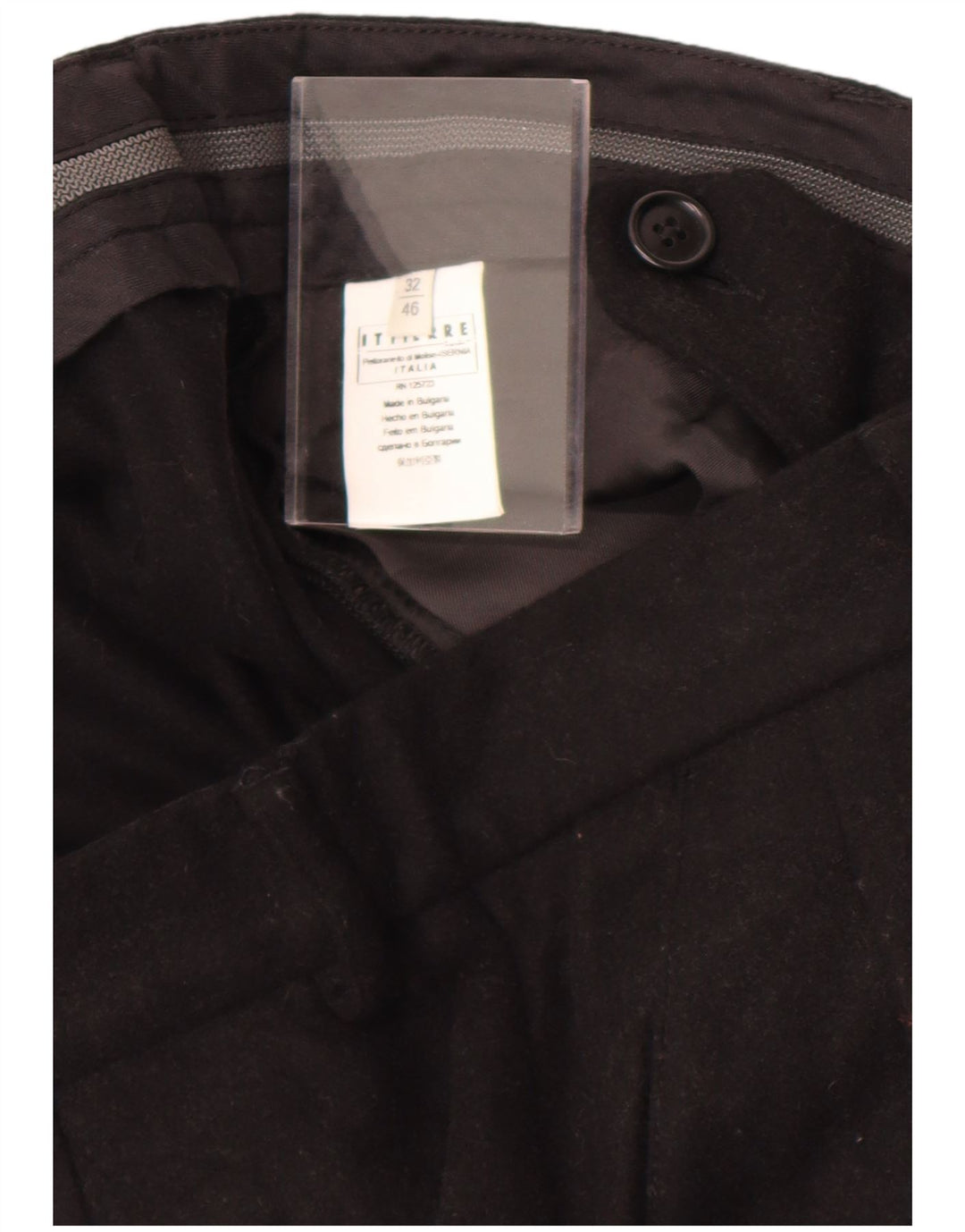 Pierre Balmain Pantalon De Costume Droit Homme W32 L27 Noir Classique