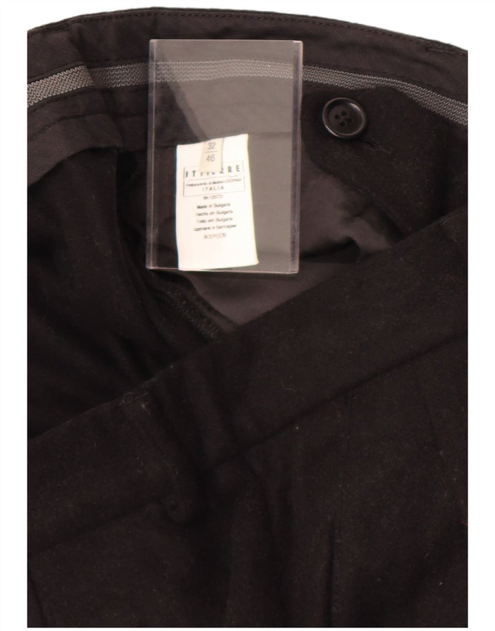 Pierre Balmain Pantalon De Costume Droit Homme W32 L27 Noir Classique