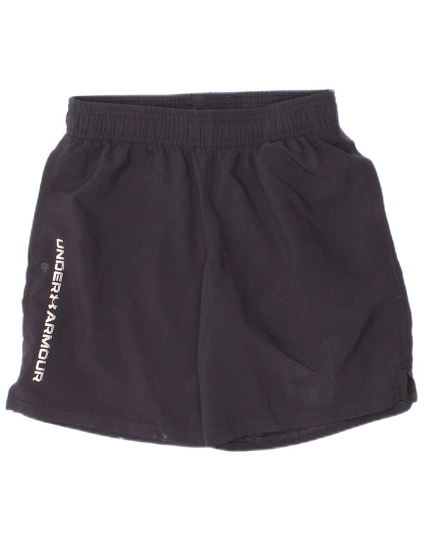 Under Armour Short de sport graphique pour garçon 7-8 ans Petit Noir Polyester