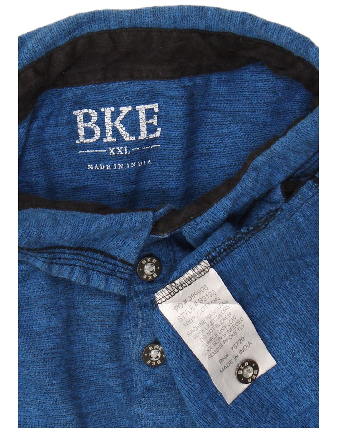 BKE Polo Homme 2XL Bleu Moucheté Coton