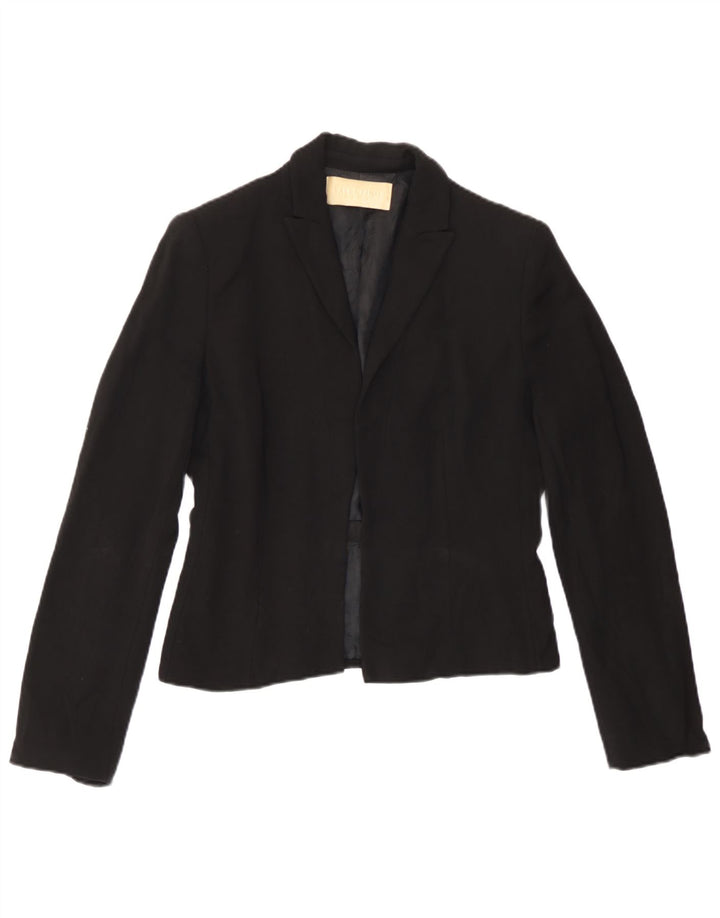Valentino Veste Blazer Ouverte Roma Femme UK 4 XS Laine Noire