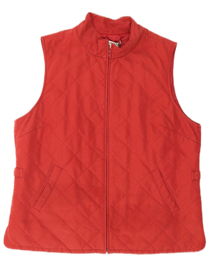 Orvis Gilet matelassé pour femme UK 16 Large Rouge Polyester