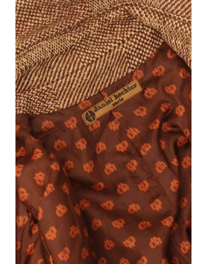Daniel Hechter Manteau pour femme UK 8 Petit carreaux marron