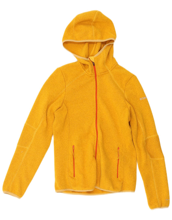 Columbia Cardigan à capuche pour femme UK 12 Jaune moyen Polyester
