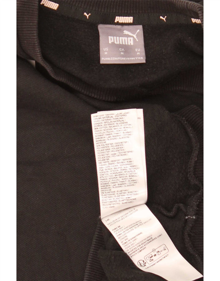 Puma Sweat-Shirt Graphique Homme Noir Moyen Coton