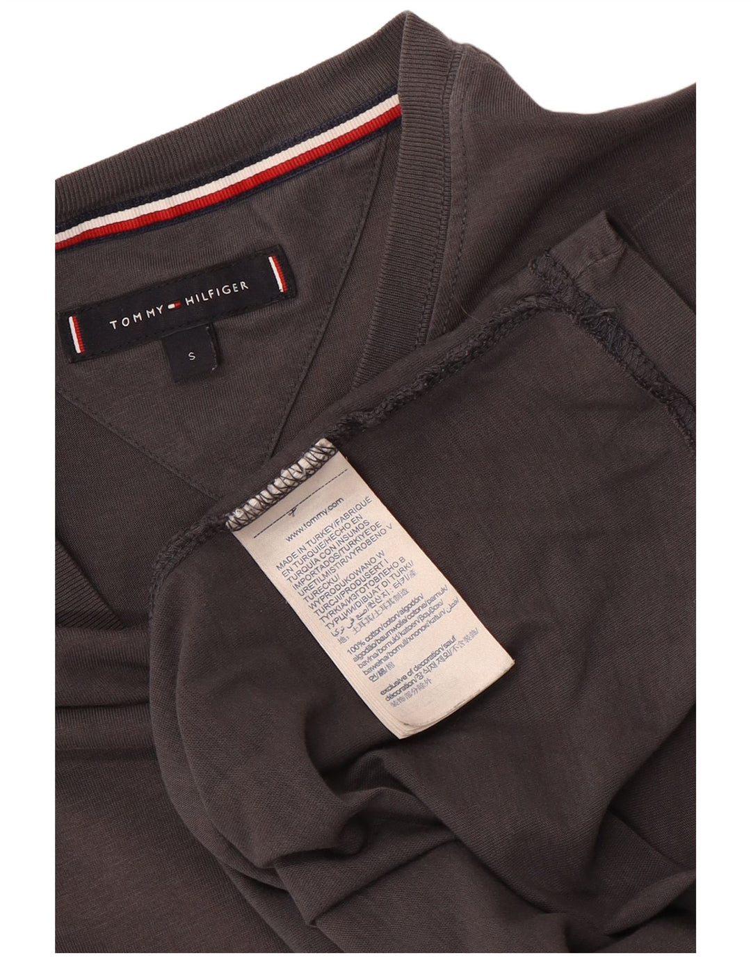 Tommy Hilfiger T-Shirt Homme Petit Gris Coton