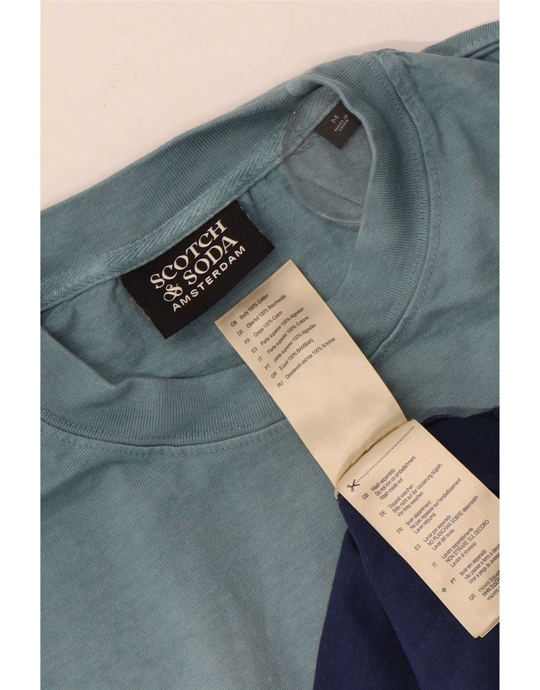 Scotch & Soda T-Shirt Top Medium Multicolore Tie Dye Coton Homme