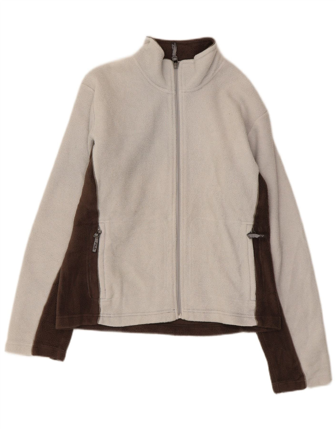 Fila Veste Polaire Femme UK 16 Marron Moyen Polyester Colorblock