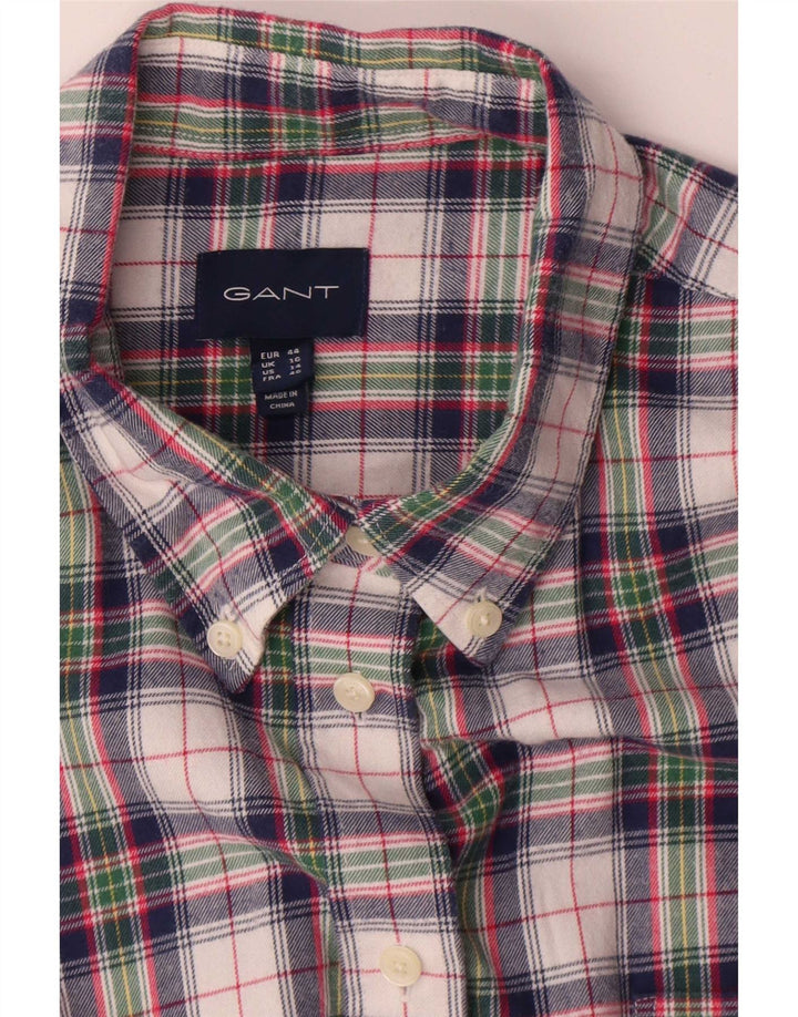 Gant Chemise surdimensionnée en flanelle pour femme UK 16 Grand coton à carreaux multicolores