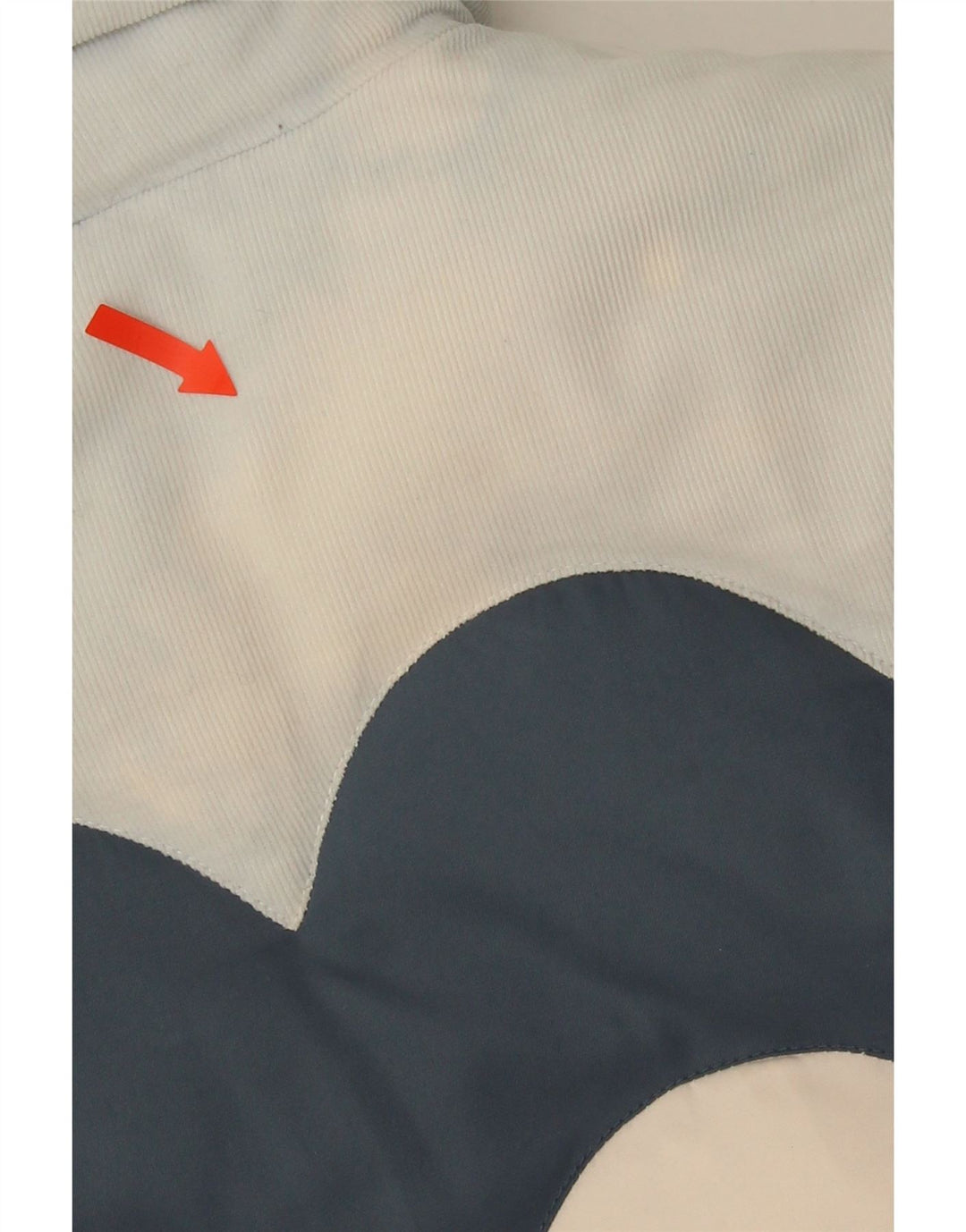 Levi's Veste Rembourrée Femme UK 6 XS Blanc Colorblock Polyester