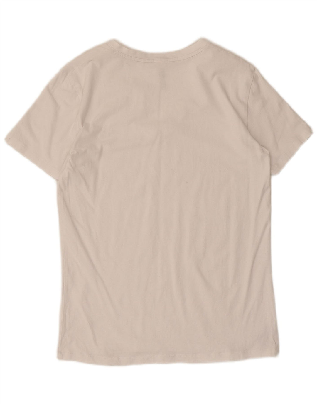 Diesel T-Shirt Femme UK 12 Coton Blanc Moyen