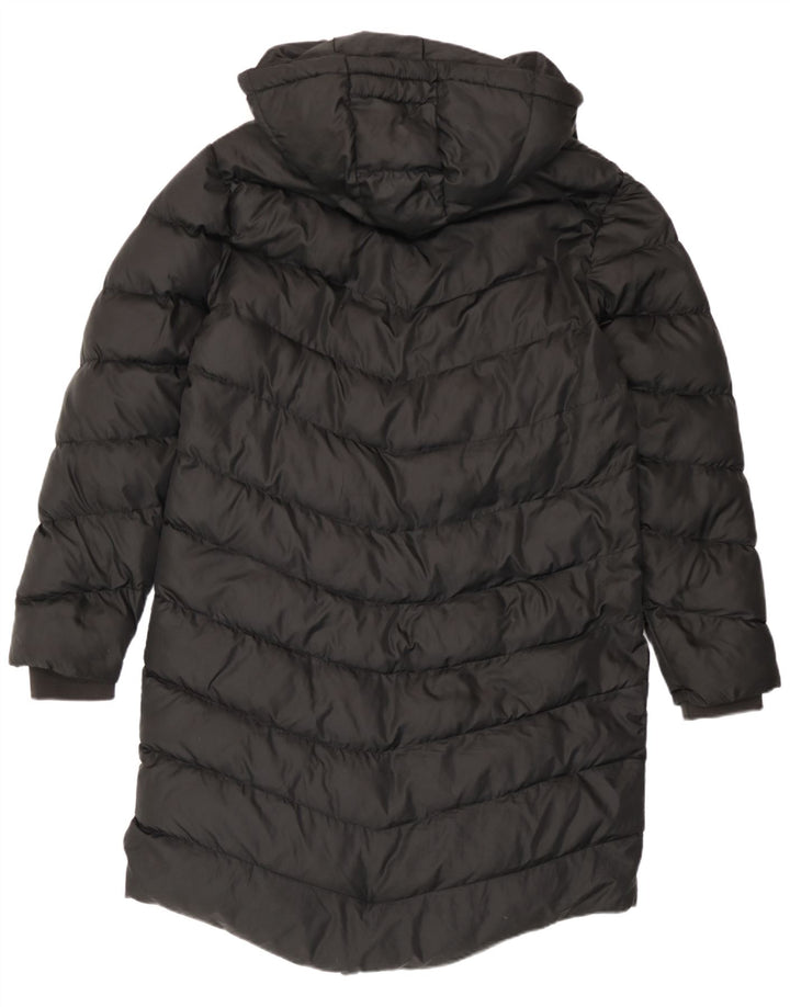 New Balance Manteau rembourré surdimensionné à capuche pour femme UK 14 Noir moyen