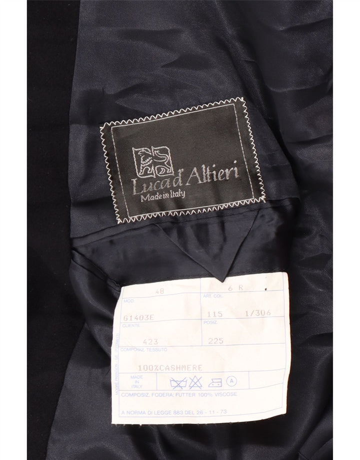 LUCA D'ALTIERI Manteau Double Boutonnage Homme IT 48 Bleu Marine Moyen Classique