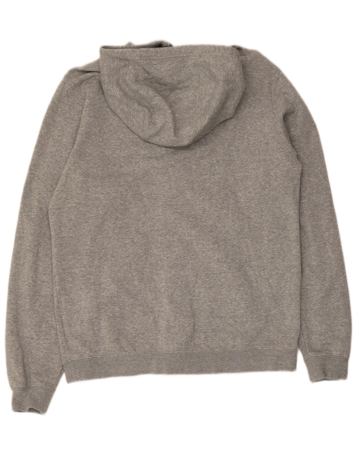 Nike Pull à capuche zippé pour homme en coton gris moyen