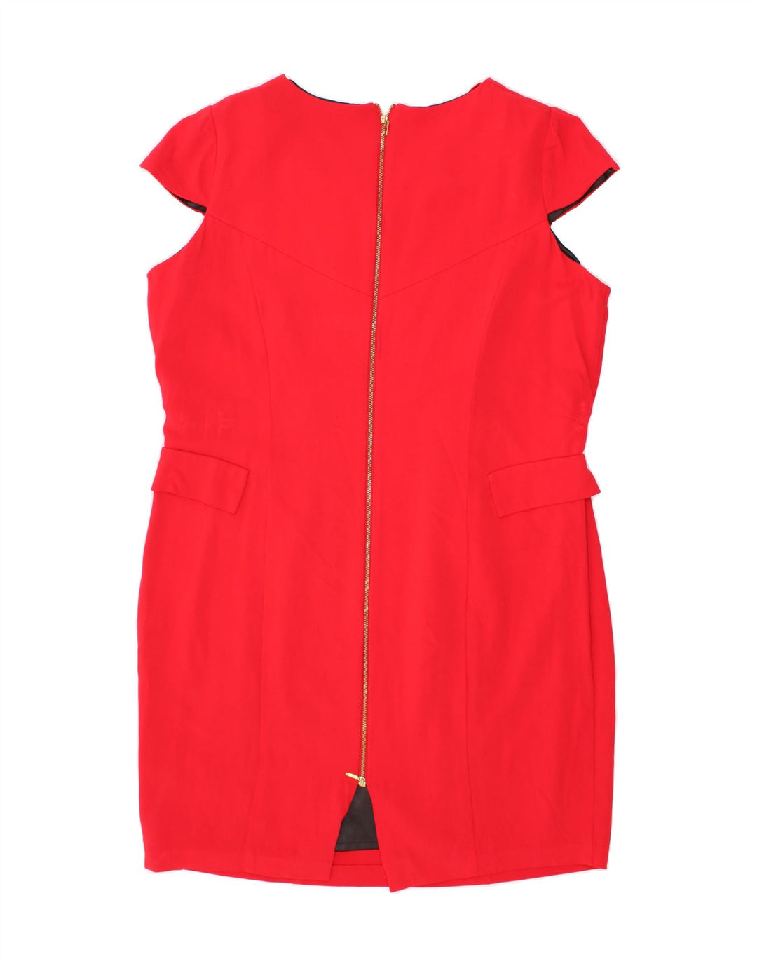 PER UNA Womens Sheath Dress UK 20 2XL Red Viscose Vintage Per Una and Second-Hand Per Una from Messina Hembry 