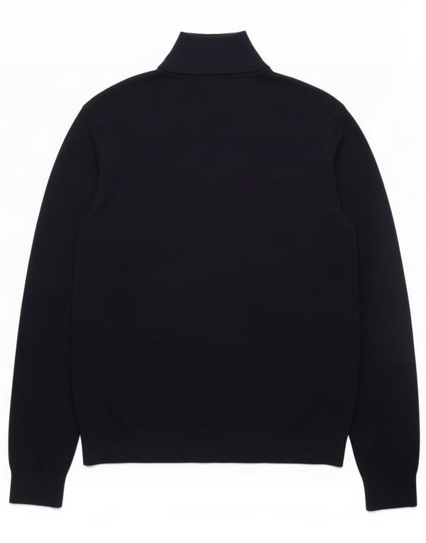 Paul Smith Pull à col zippé pour homme en coton bleu marine Large