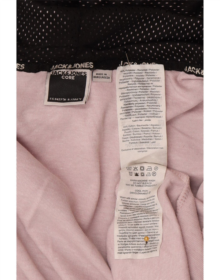 Jack & Jones Pull à capuche zippé pour homme Large Rose Polyester
