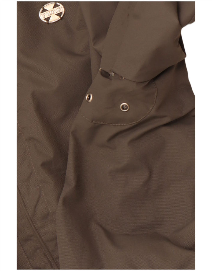 BRUGI Veste de pluie à capuche pour femme UK 18 XL Gris Polyamide