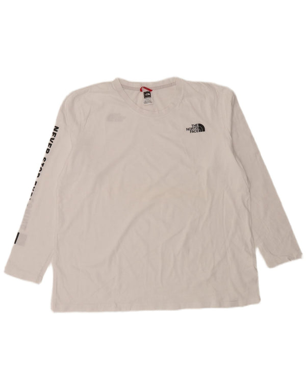 THE NORTH FACE Haut graphique à manches longues pour femme UK 18 XL Blanc