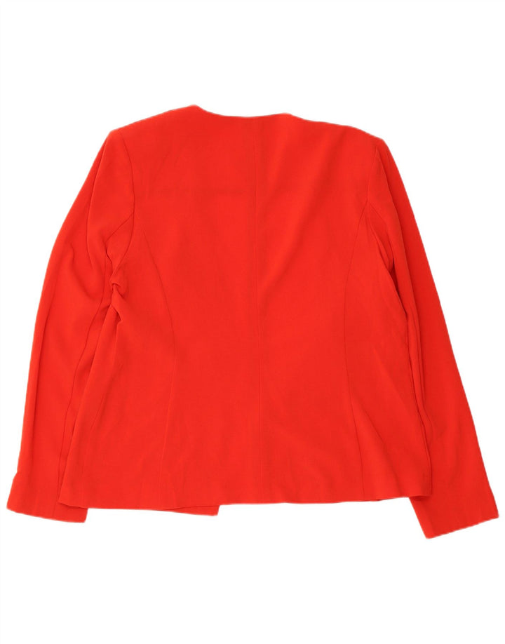 Marks & Spencer Veste Blazer Femme UK 16 Grand Rouge Polyester