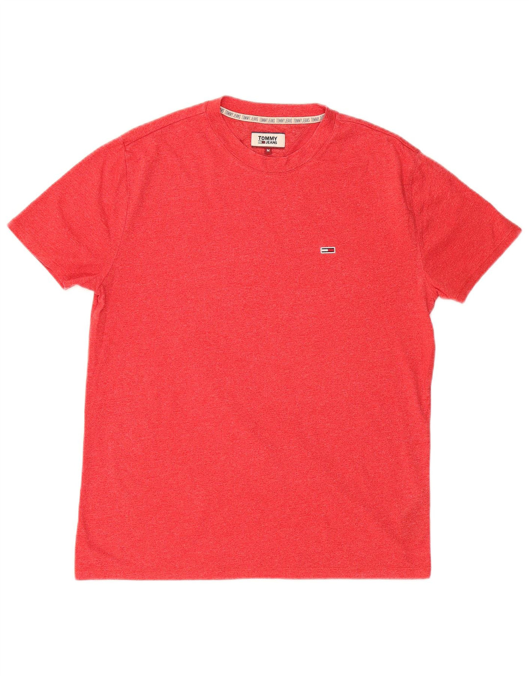 TOMMY HILFIGER T-Shirt Homme Rouge Moyen Moucheté Coton