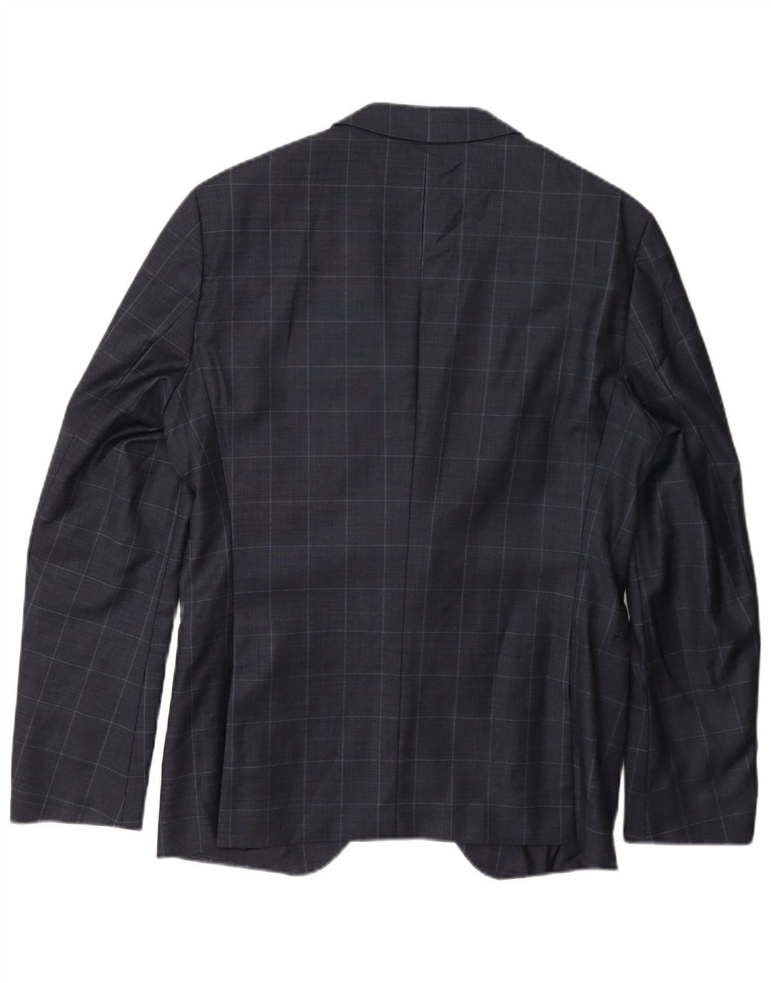Hugo Boss Veste blazer à 2 boutons pour homme UK 50 Grand carreaux bleu marine