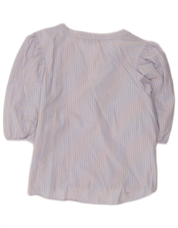 Marks & Spencer Petite chemise pull pour femme UK 14 bleu moyen rayé