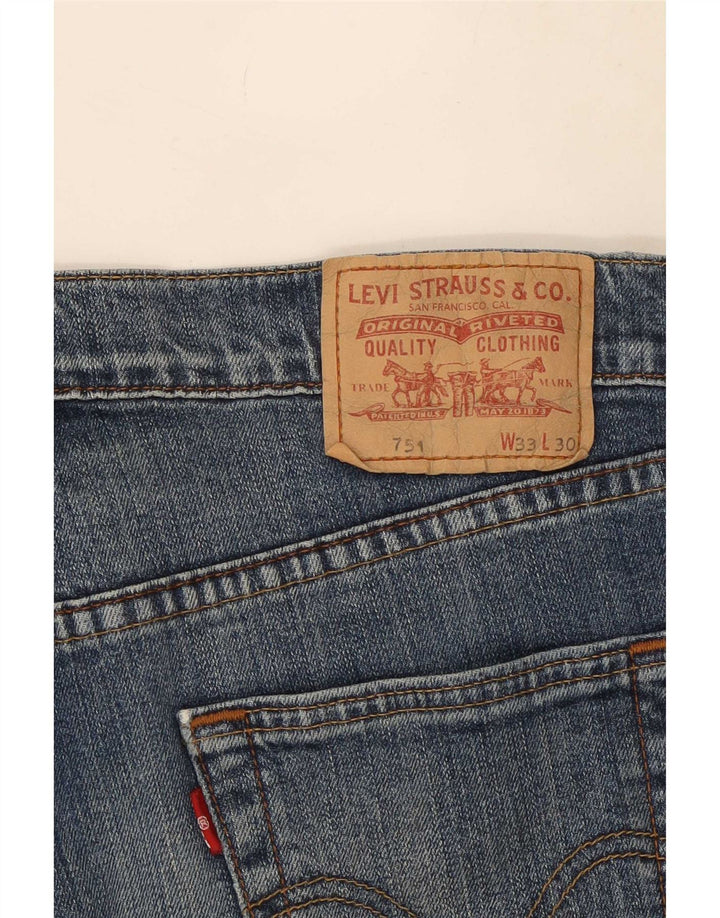 Levi's Short en Jean 751 W33 Homme Bleu Moyen Coton