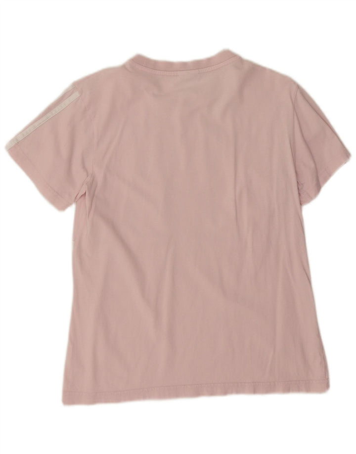 Adidas T-shirt graphique pour femme UK 12 Rose moyen