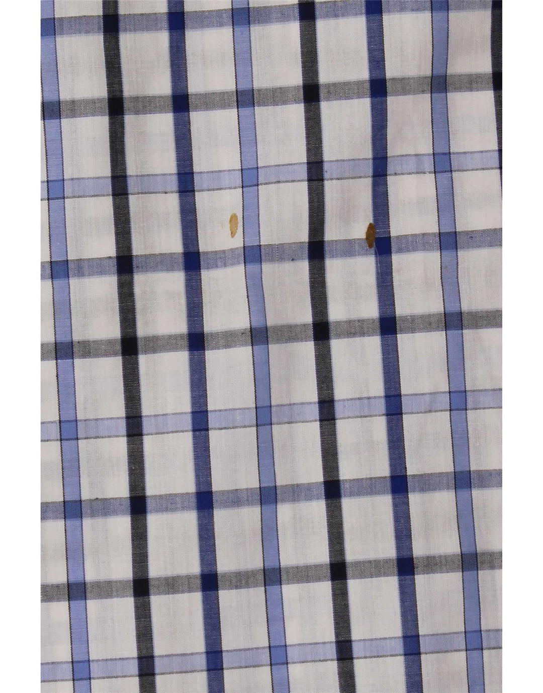 Pierre Cardin Chemise à manches courtes pour hommes Petit carreaux bleus Polyester