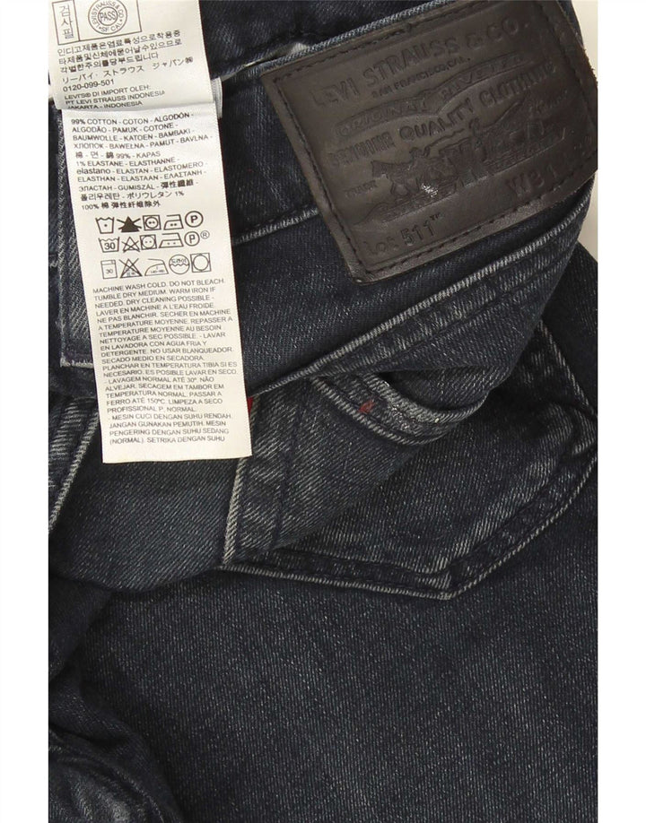 Levi's Jean Slim 511 Homme W31 L32 Bleu Marine Coton
