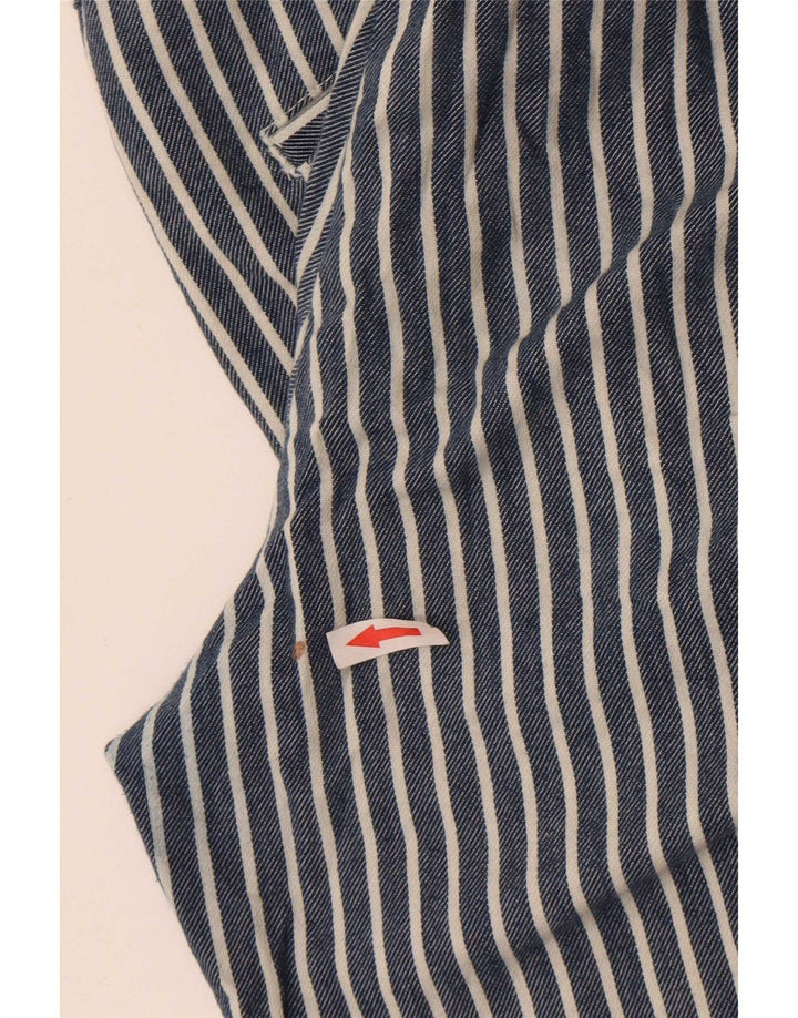 Zara Short Sport Homme Rayé Bleu Marine Moyen