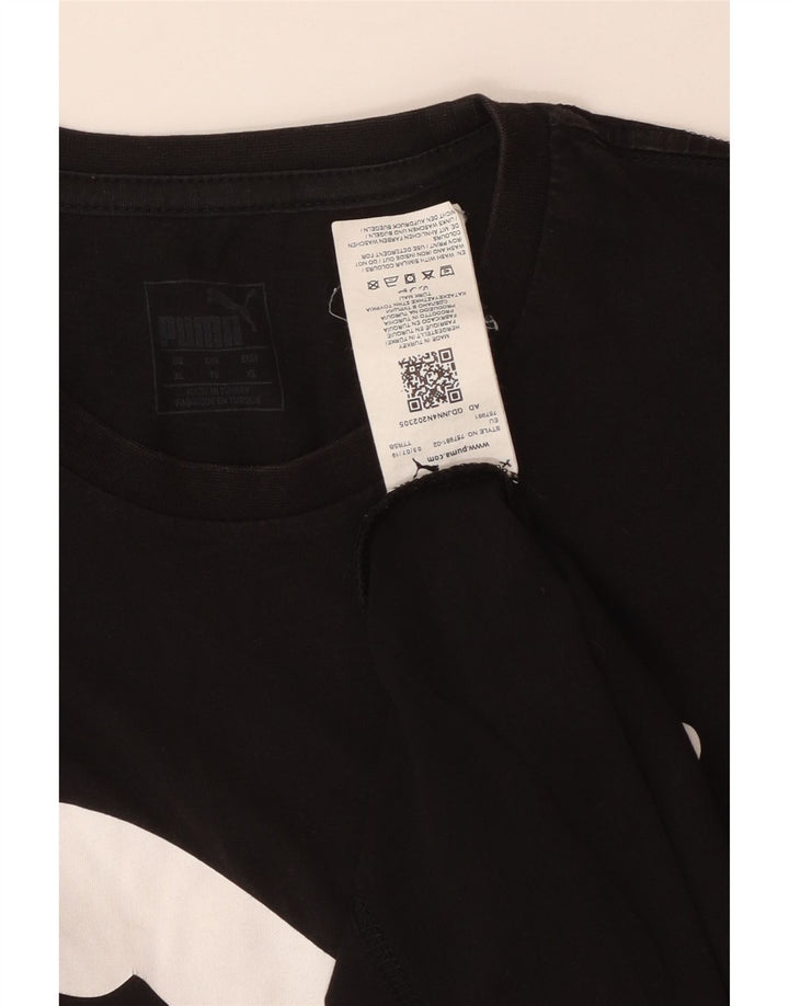 PUMA T-Shirt Graphique Homme XL Noir Coton
