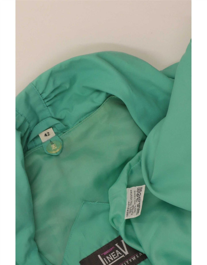 LINEAV Veste Coupe-Vent Oversize Femme IT 42 Vert Moyen Polyester
