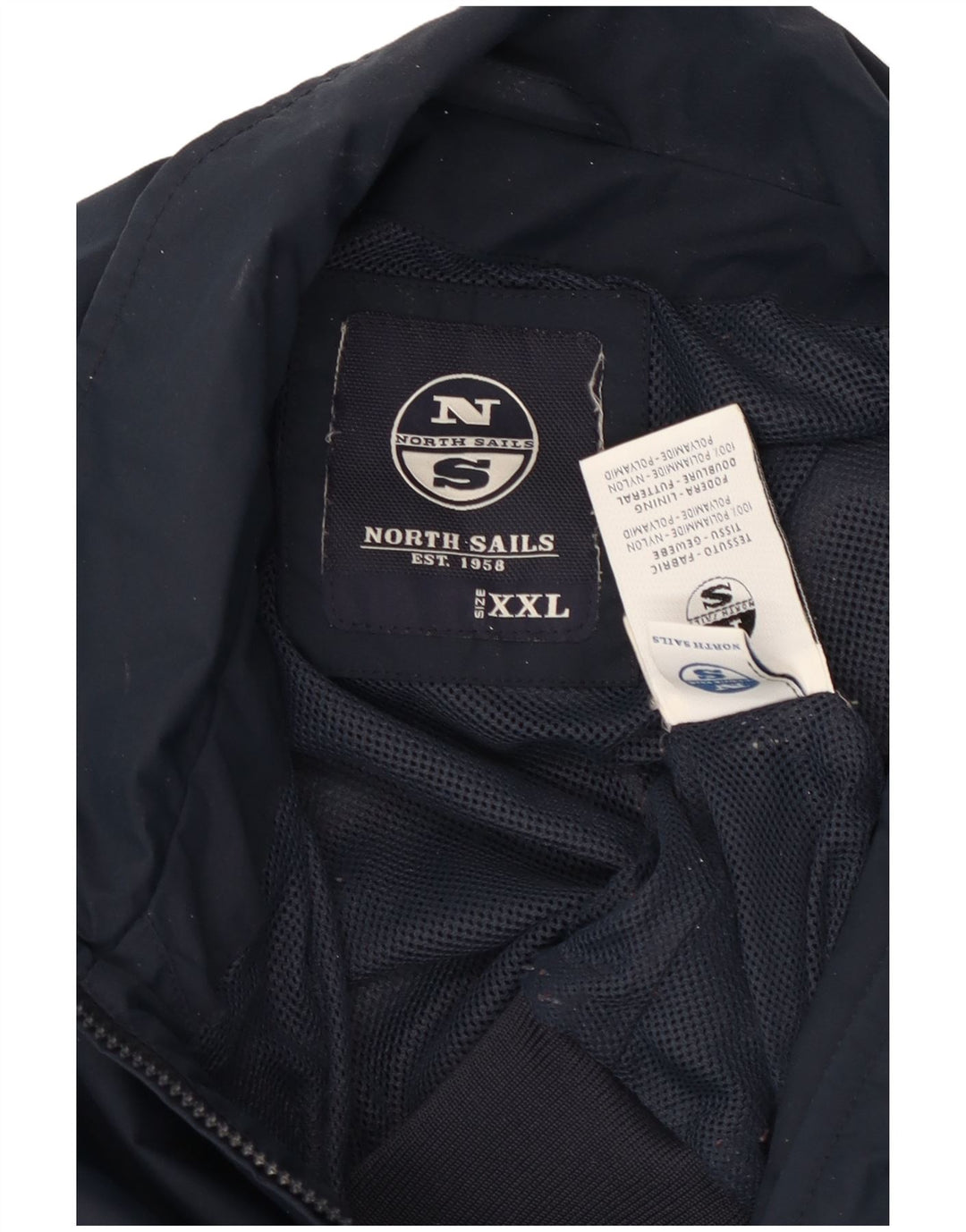 NORTH SAILS Veste Bomber Homme UK 44 2XL Bleu Marine Nylon