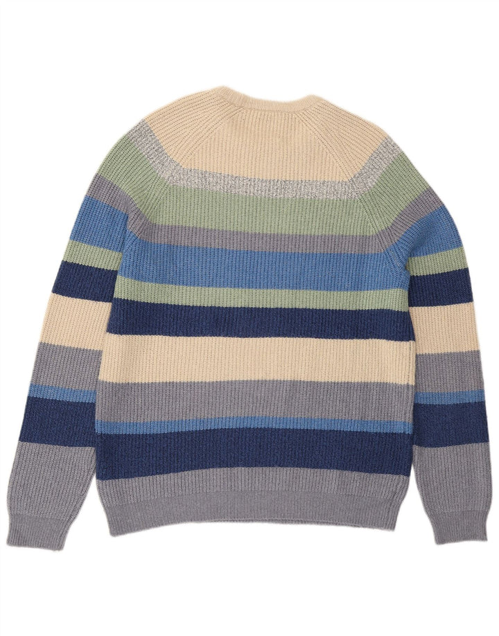 Marks & Spencer Pull Col Ras du Cou Homme Rayé Multicolore Moyen